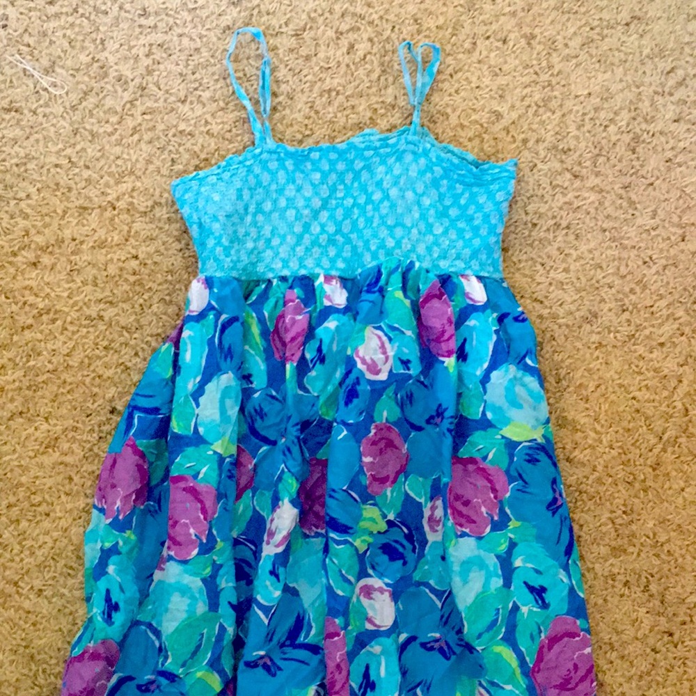 Blue Blossom Cocktail Dress Formal
